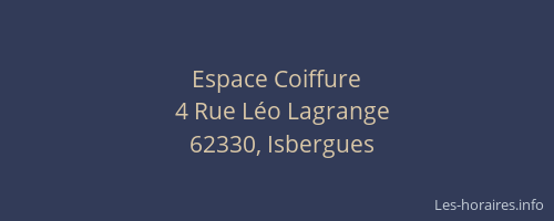 Espace Coiffure