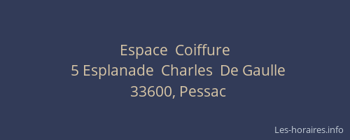 Espace  Coiffure