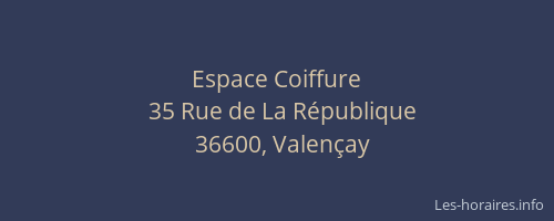 Espace Coiffure
