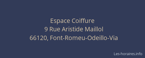 Espace Coiffure