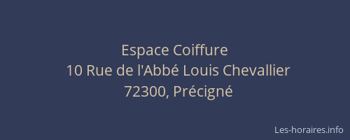Espace Coiffure