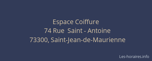 Espace Coiffure