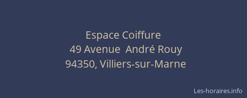 Espace Coiffure