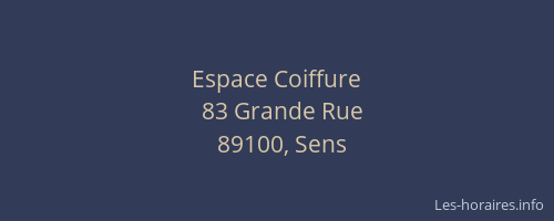Espace Coiffure