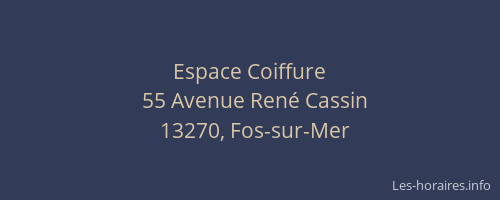 Espace Coiffure