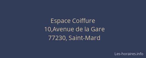 Espace Coiffure