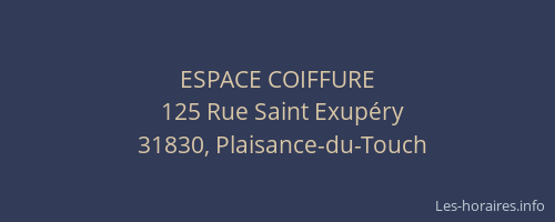 ESPACE COIFFURE