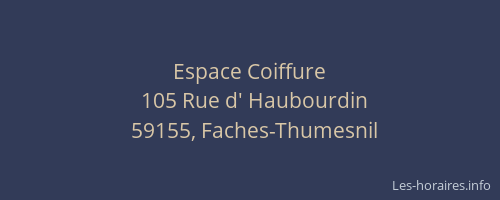 Espace Coiffure