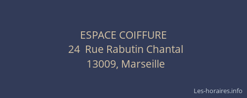 ESPACE COIFFURE