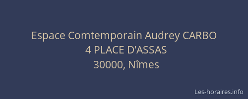 Espace Comtemporain Audrey CARBO