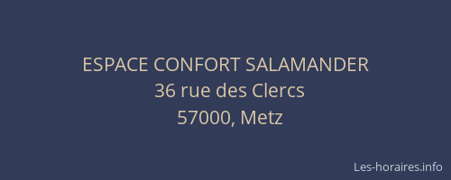 ESPACE CONFORT SALAMANDER