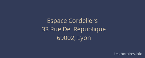 Espace Cordeliers