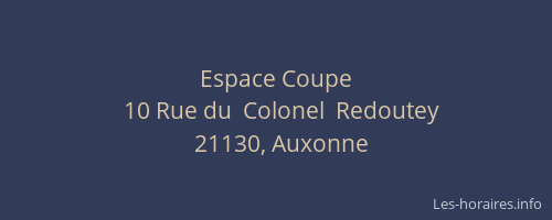 Espace Coupe