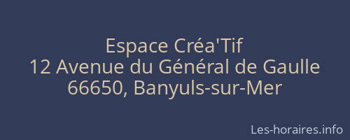 Espace Créa'Tif