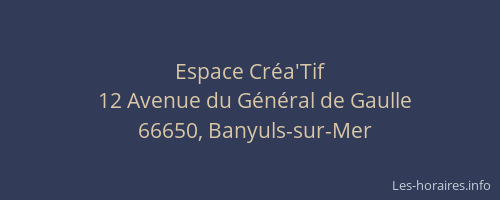 Espace Cr&eacute;a'Tif
