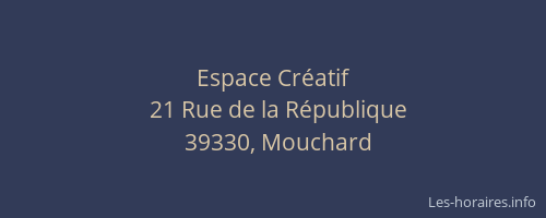 Espace Cr&eacute;atif