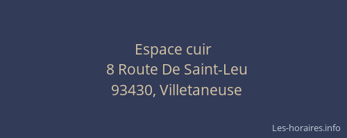Espace cuir