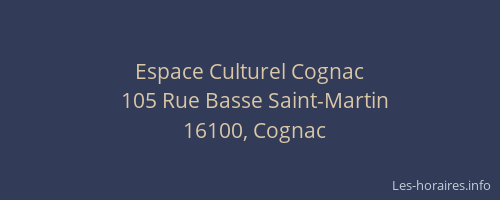Espace Culturel Cognac