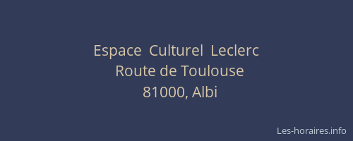 Espace  Culturel  Leclerc