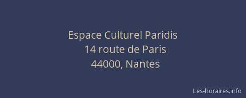 Espace Culturel Paridis