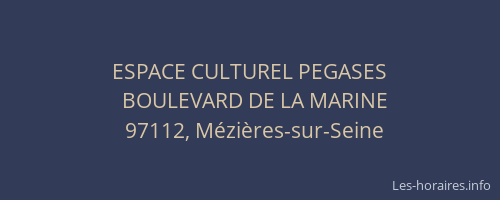 ESPACE CULTUREL PEGASES