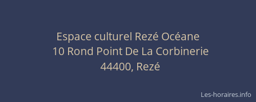 Espace culturel Rezé Océane