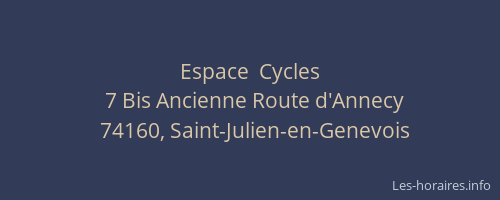 Espace  Cycles