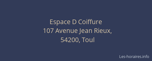 Espace D Coiffure