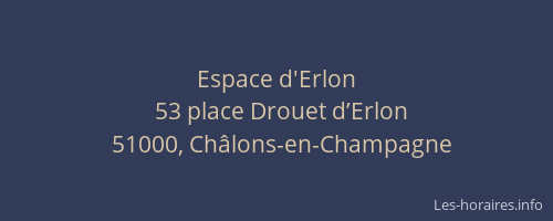 Espace d'Erlon