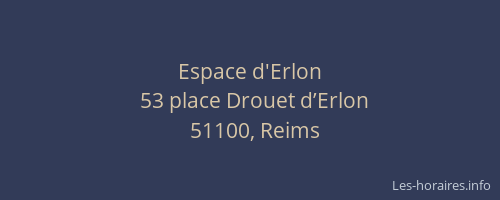 Espace d'Erlon