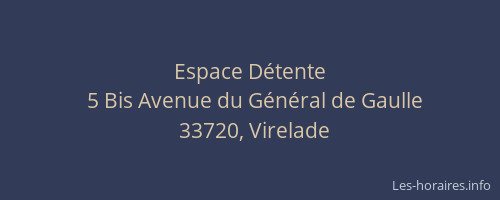 Espace D&eacute;tente