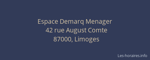 Espace Demarq Menager