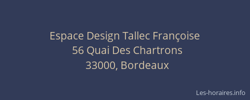 Espace Design Tallec Françoise