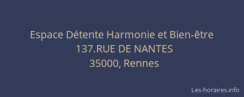 Espace Détente Harmonie et Bien-être