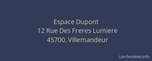 Espace Dupont