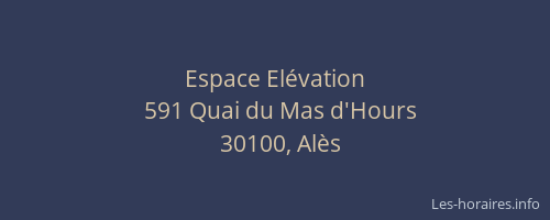 Espace El&eacute;vation