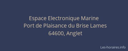 Espace Electronique Marine