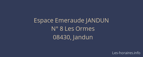 Espace Emeraude JANDUN
