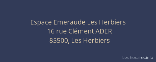 Espace Emeraude Les Herbiers