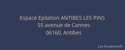 Espace Epilation ANTIBES LES PINS