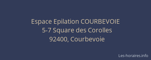 Espace Epilation COURBEVOIE