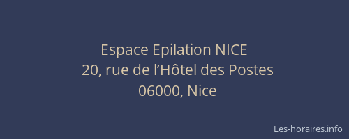 Espace Epilation NICE
