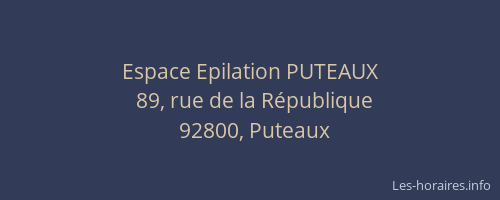 Espace Epilation PUTEAUX