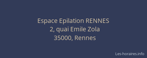 Espace Epilation RENNES