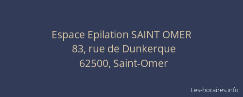 Espace Epilation SAINT OMER