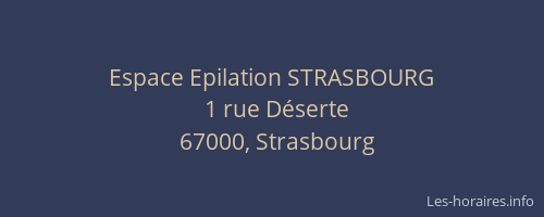 Espace Epilation STRASBOURG