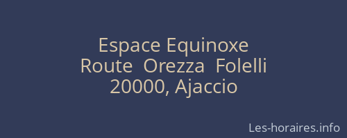 Espace Equinoxe