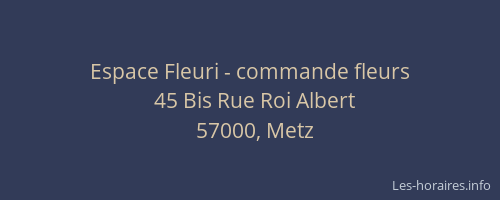 Espace Fleuri - commande fleurs