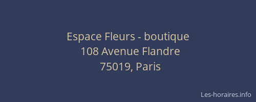 Espace Fleurs - boutique