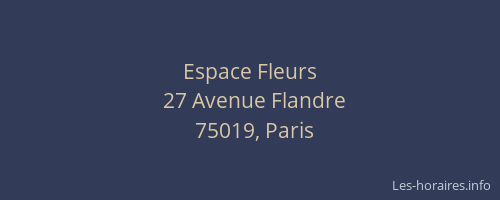 Espace Fleurs